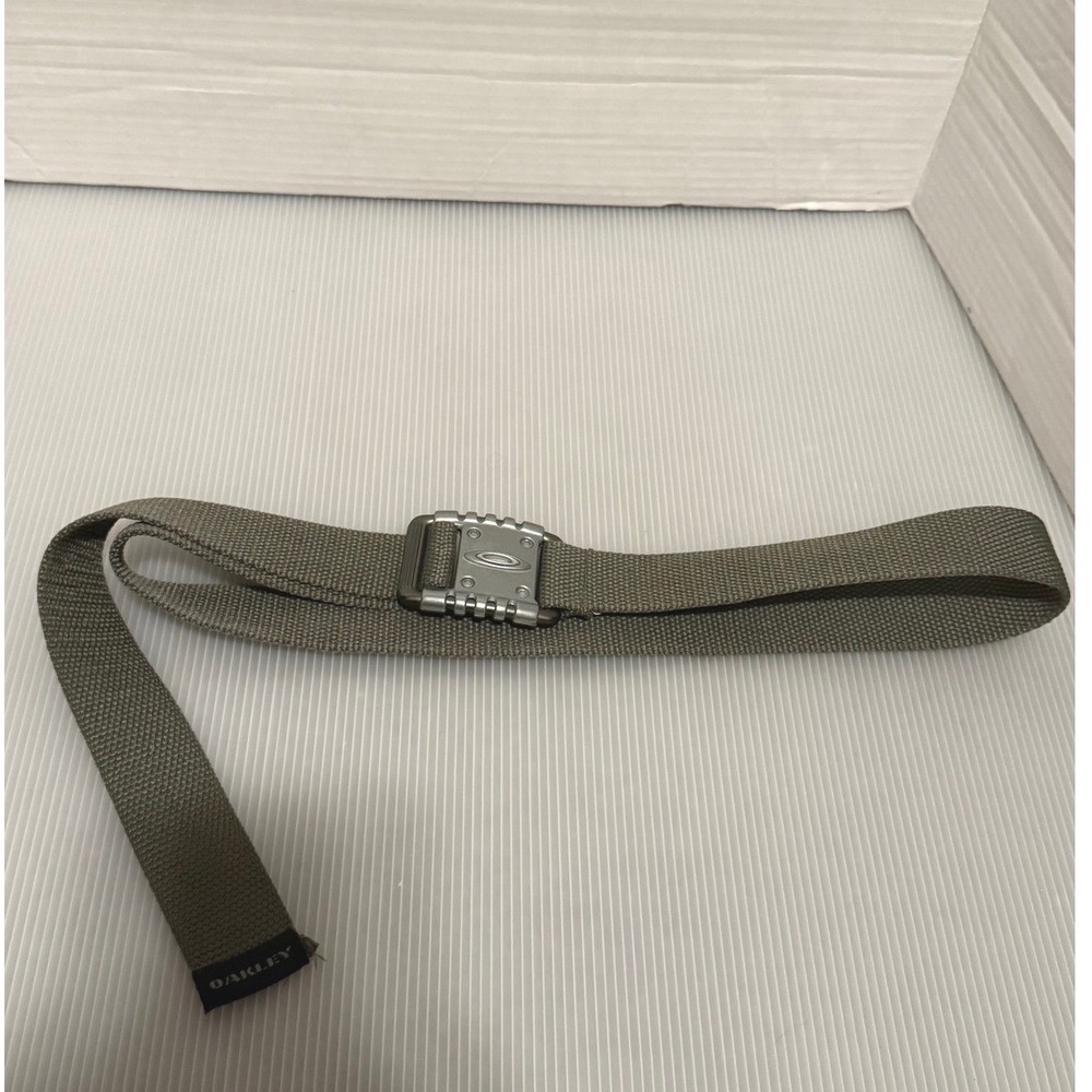Oakley Web Belt Mens 42 Olive Gray Excellent Y2K Gorpcore Tactical 961340VT